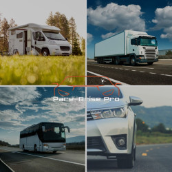 Remplacement de pare-brise auto présentant de nombreux impacts  